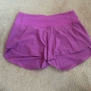 Speed up mid rise 4 inch lululemon shorts